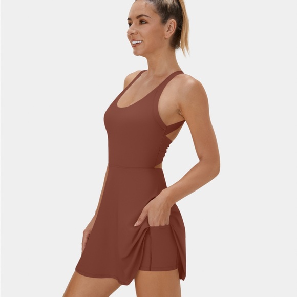 Halara Backless Twisted 2 in 1 Active Dress-Easy Peezy Edition - Picture 3 of 4